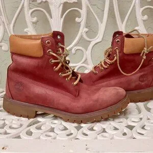 Timberland | Shoes | Maroon Timberland Boots Size 5 | Poshmark display picture 3